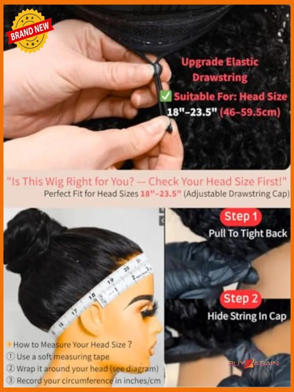 Loose Body Wave Human Hair Wig with Curtain Bangs 180% Density 18 inch Glueless